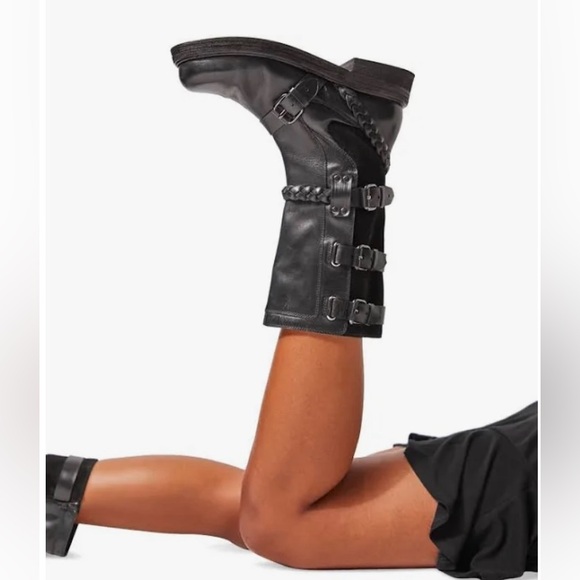 Free People / Billie Buckle Boot / Boho Street Style Boots - Picture 2 of 2